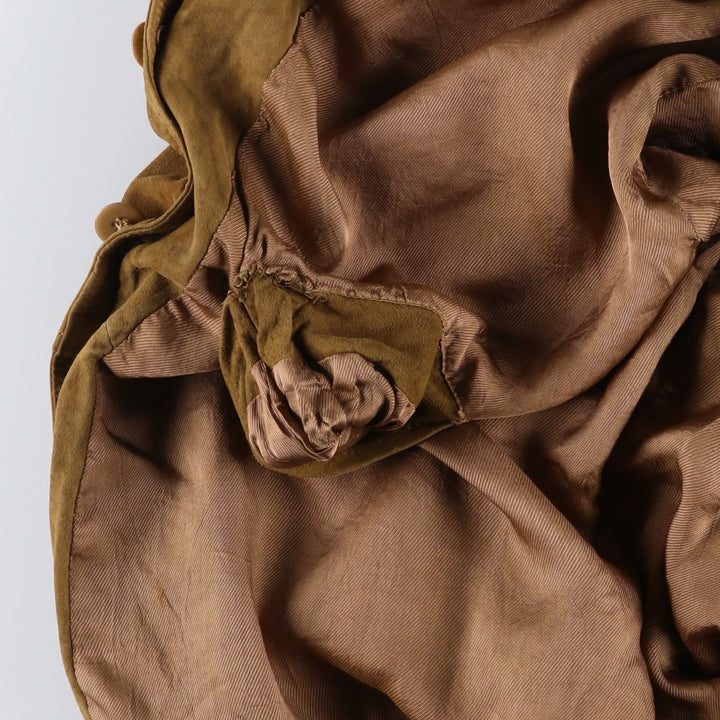 Vintage suede leather blouson, size L, for men Genuine Leather Suede Leather brown type Vintage Second Hand