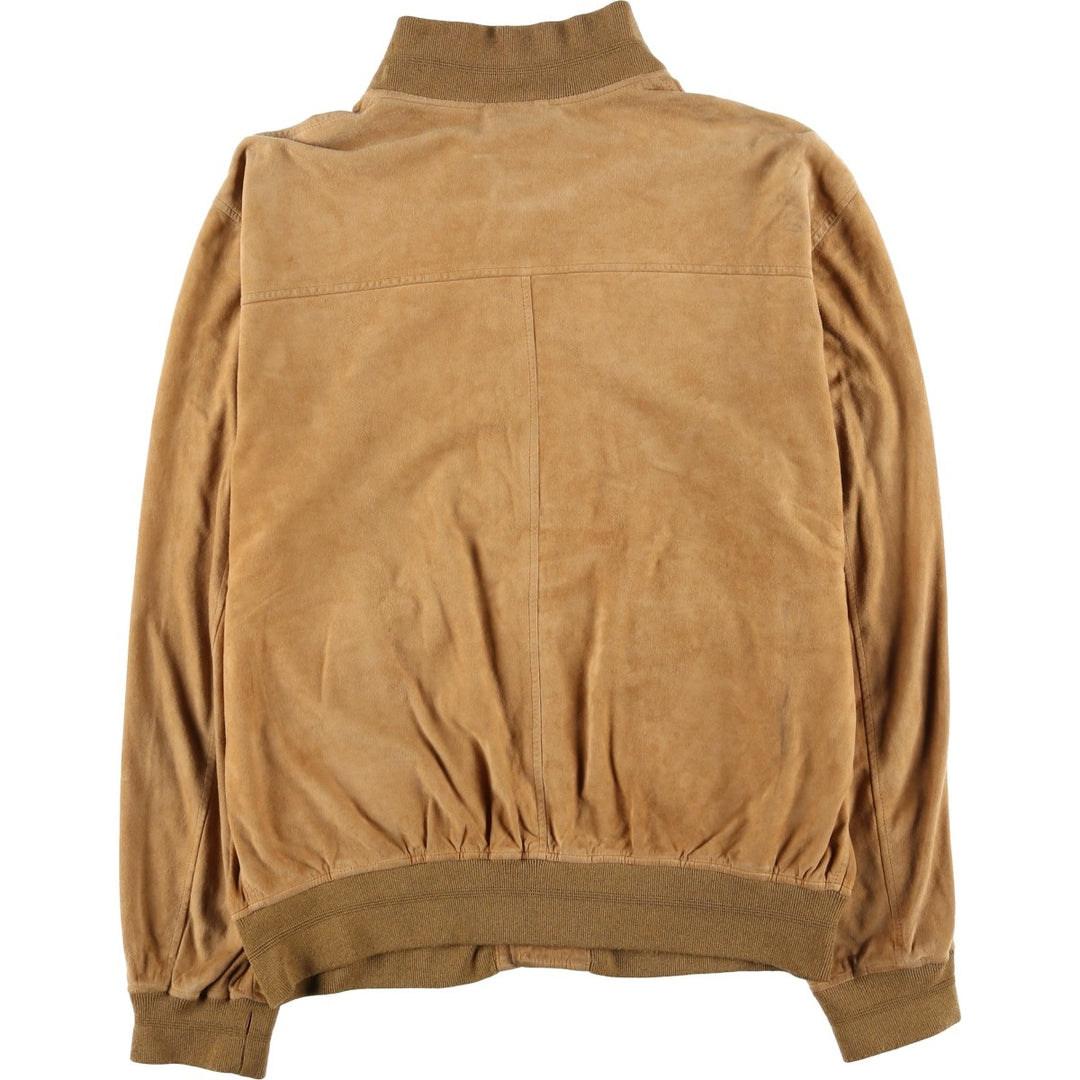 Vintage COMPAGNIA DELLE PELLI Balster Jacket, Suede Leather Blouson, Men's Size L unclear Beige type Vintage Second Hand