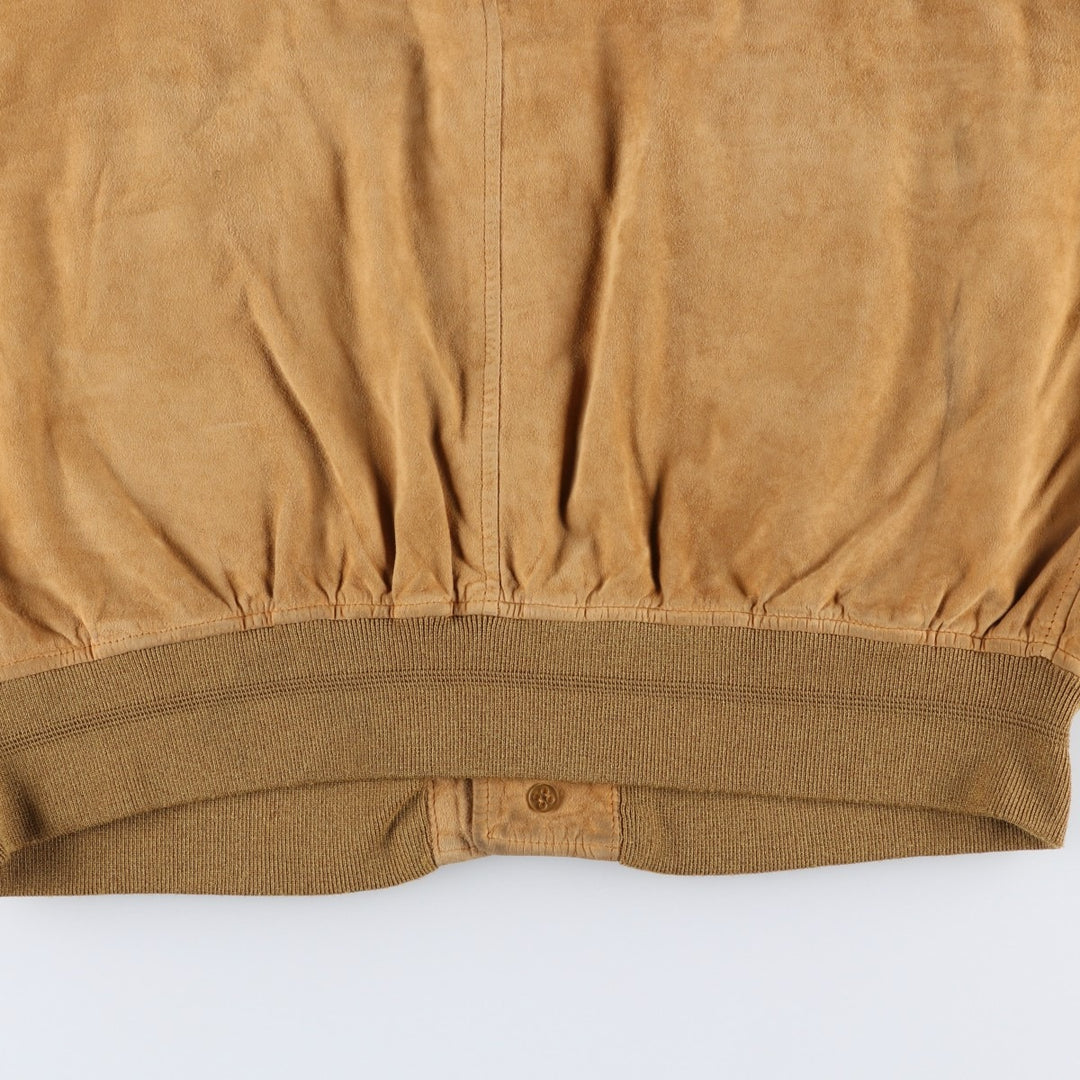 Vintage COMPAGNIA DELLE PELLI Balster Jacket, Suede Leather Blouson, Men's Size L unclear Beige type Vintage Second Hand