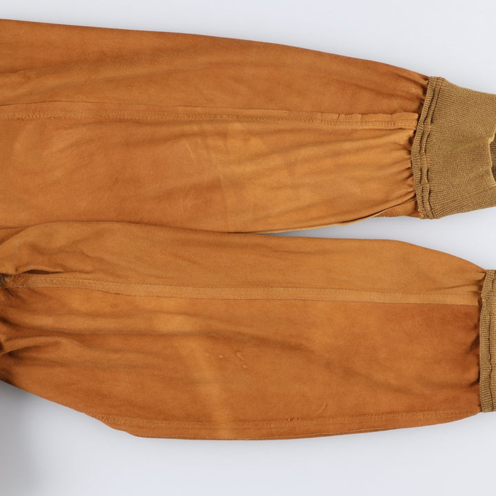 Vintage COMPAGNIA DELLE PELLI Balster Jacket, Suede Leather Blouson, Men's Size L unclear Beige type Vintage Second Hand