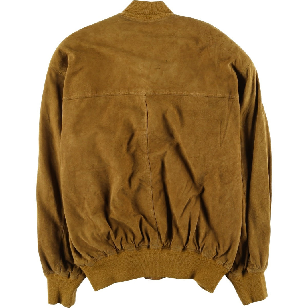 Vintage Balster Jacket, Suede Leather Blouson, Men's XL unclear brown type Vintage Second Hand