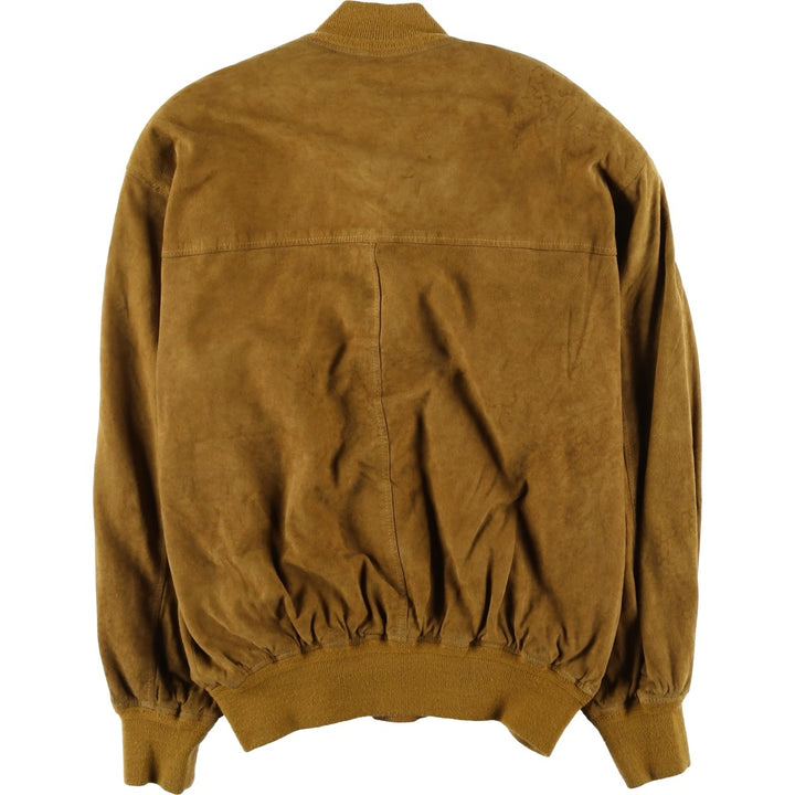 Vintage Balster Jacket, Suede Leather Blouson, Men's XL unclear brown type Vintage Second Hand