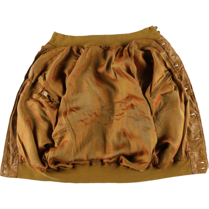 Vintage Balster Jacket, Suede Leather Blouson, Men's XL unclear brown type Vintage Second Hand