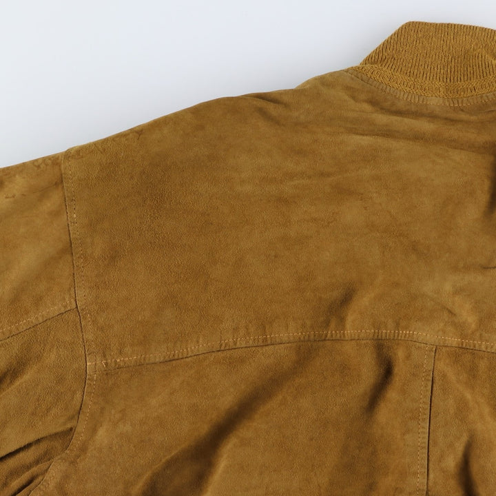 Vintage Balster Jacket, Suede Leather Blouson, Men's XL unclear brown type Vintage Second Hand