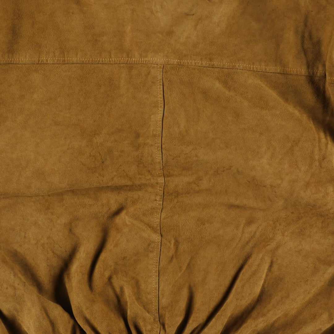Vintage Balster Jacket, Suede Leather Blouson, Men's XL unclear brown type Vintage Second Hand
