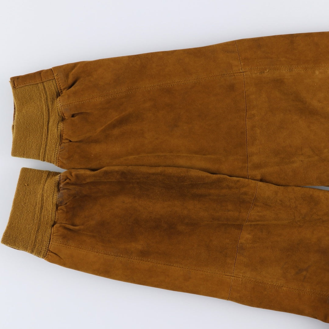 itallo Balster Jacket, Suede Leather Blouson, Men's Size L Genuine Leather Suede Leather brown type Vintage Second Hand