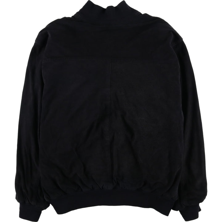 Vintage Balster Jacket, Suede Leather Blouson, Men's XL Genuine Leather Suede Leather black type Vintage Second Hand