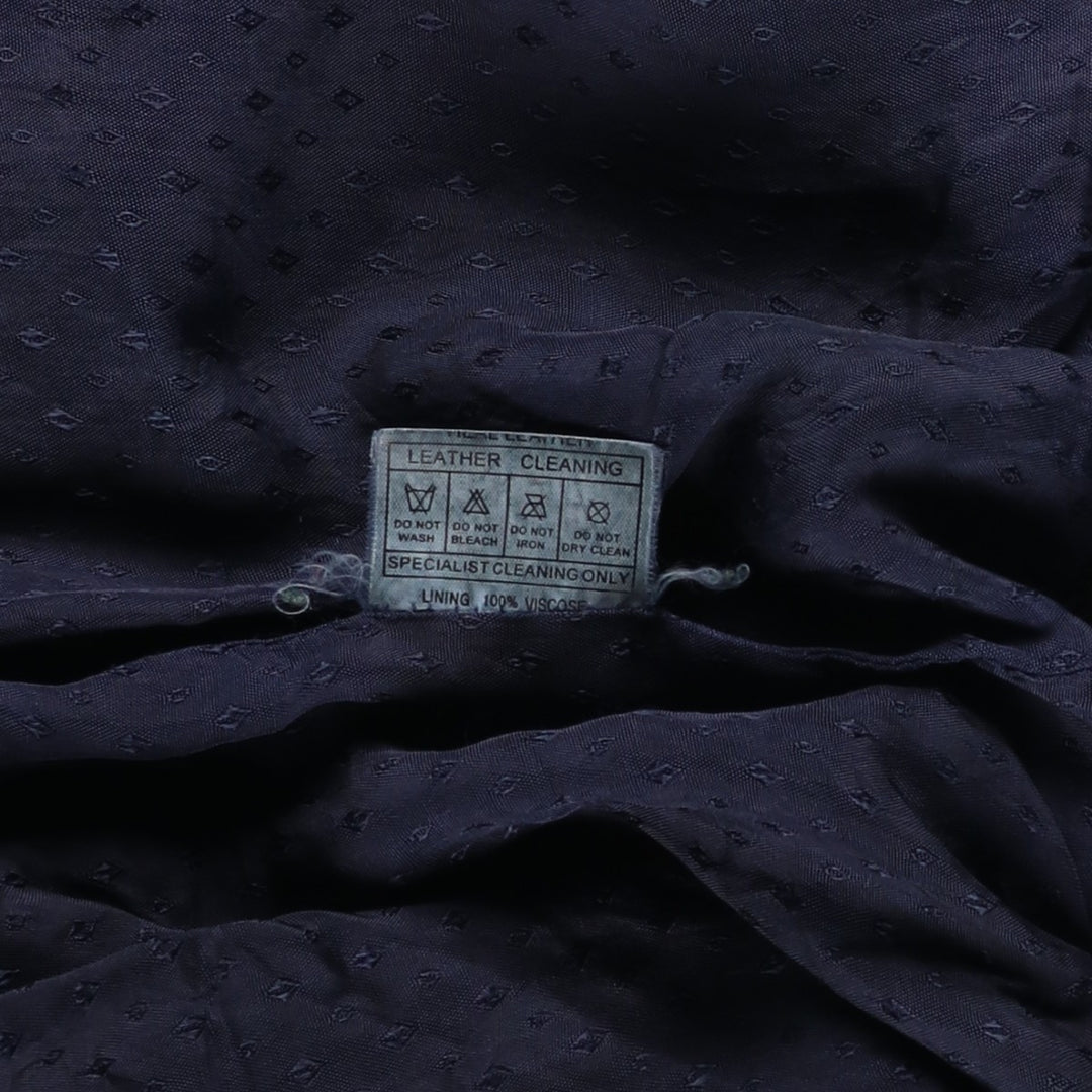 Vintage Balster Jacket, Suede Leather Blouson, Men's XL Genuine Leather Suede Leather black type Vintage Second Hand