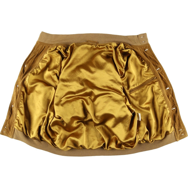 Vintage Balster Jacket, Suede Leather Blouson, Men's XL Genuine Leather Suede Leather beige type brown Vintage Second Hand