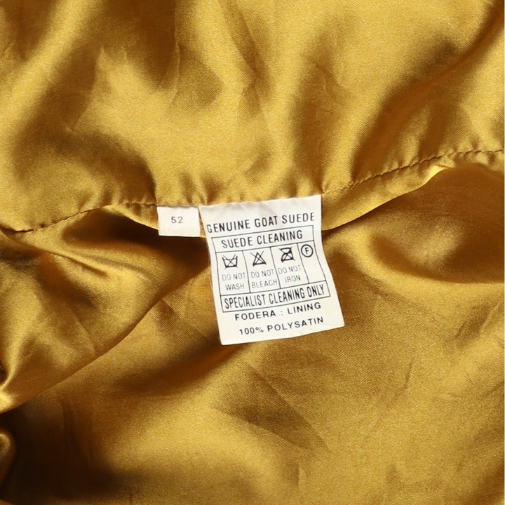 Vintage Balster Jacket, Suede Leather Blouson, Men's XL Genuine Leather Suede Leather beige type brown Vintage Second Hand