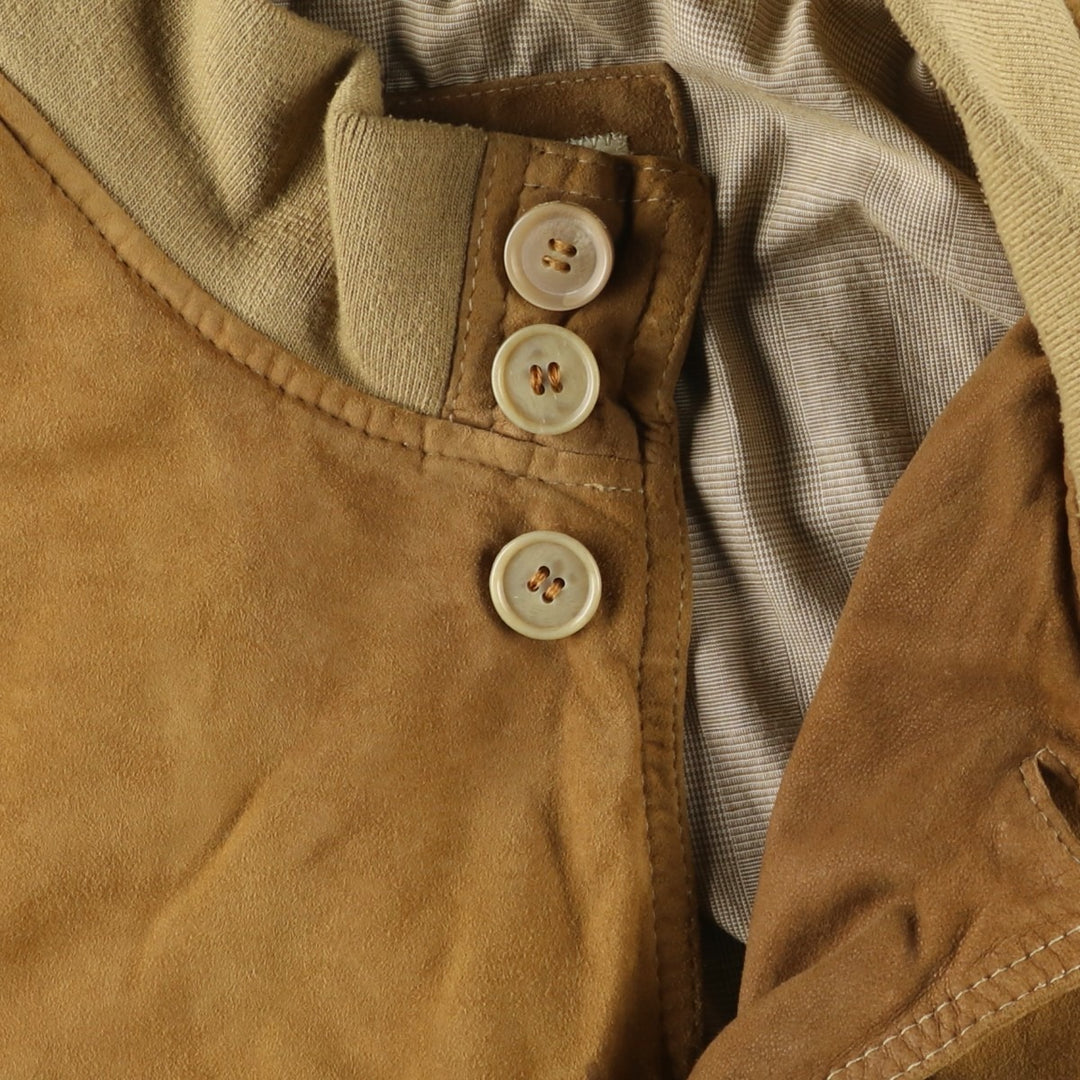 Christian Berg Balster Jacket, Suede Leather Blouson, Men's Size L unclear Beige type Vintage Second Hand