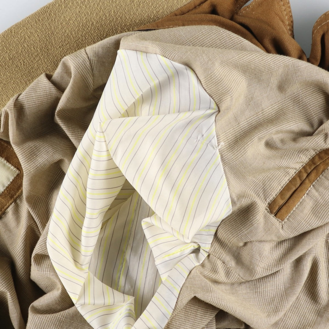 Christian Berg Balster Jacket, Suede Leather Blouson, Men's Size L unclear Beige type Vintage Second Hand