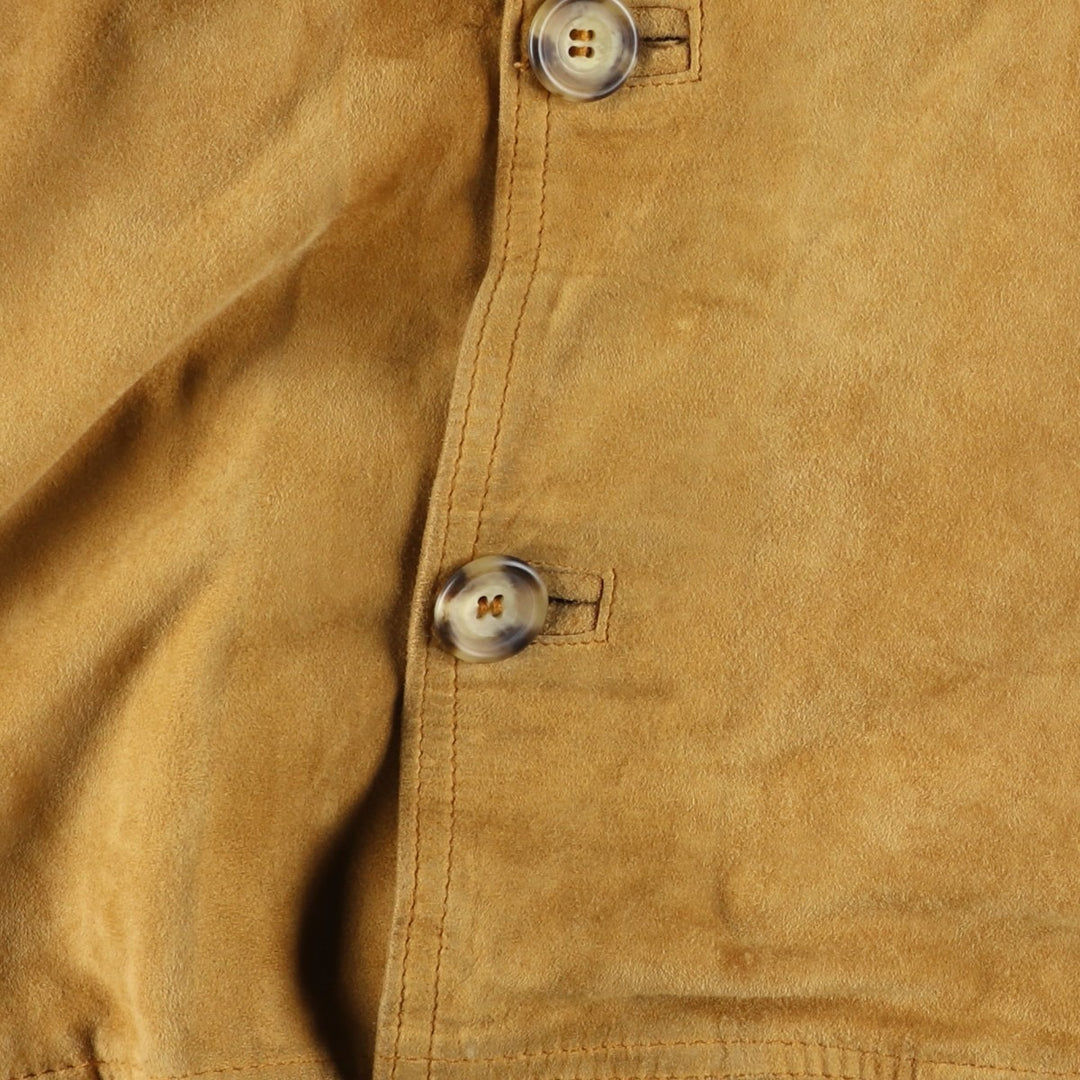 Vintage 1980'S Sharon Furs Balster Jacket, Suede Leather Blouson, Made in Italy, Men's Size XL unclear Beige type Vintage Second Hand