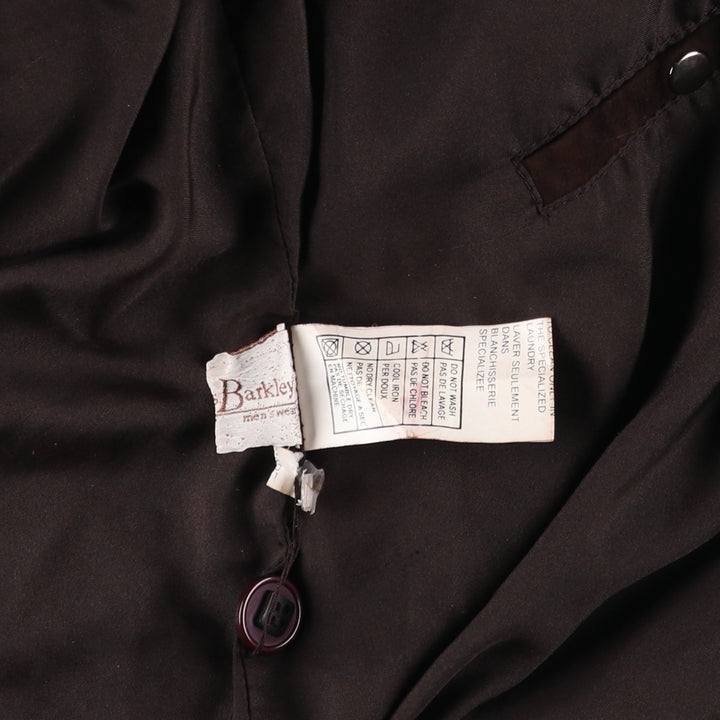 Vintage Charles Barkley Balster Jacket, Suede Leather Blouson, Men's Size Medium Genuine Leather Suede Leather brown type Vintage Second Hand