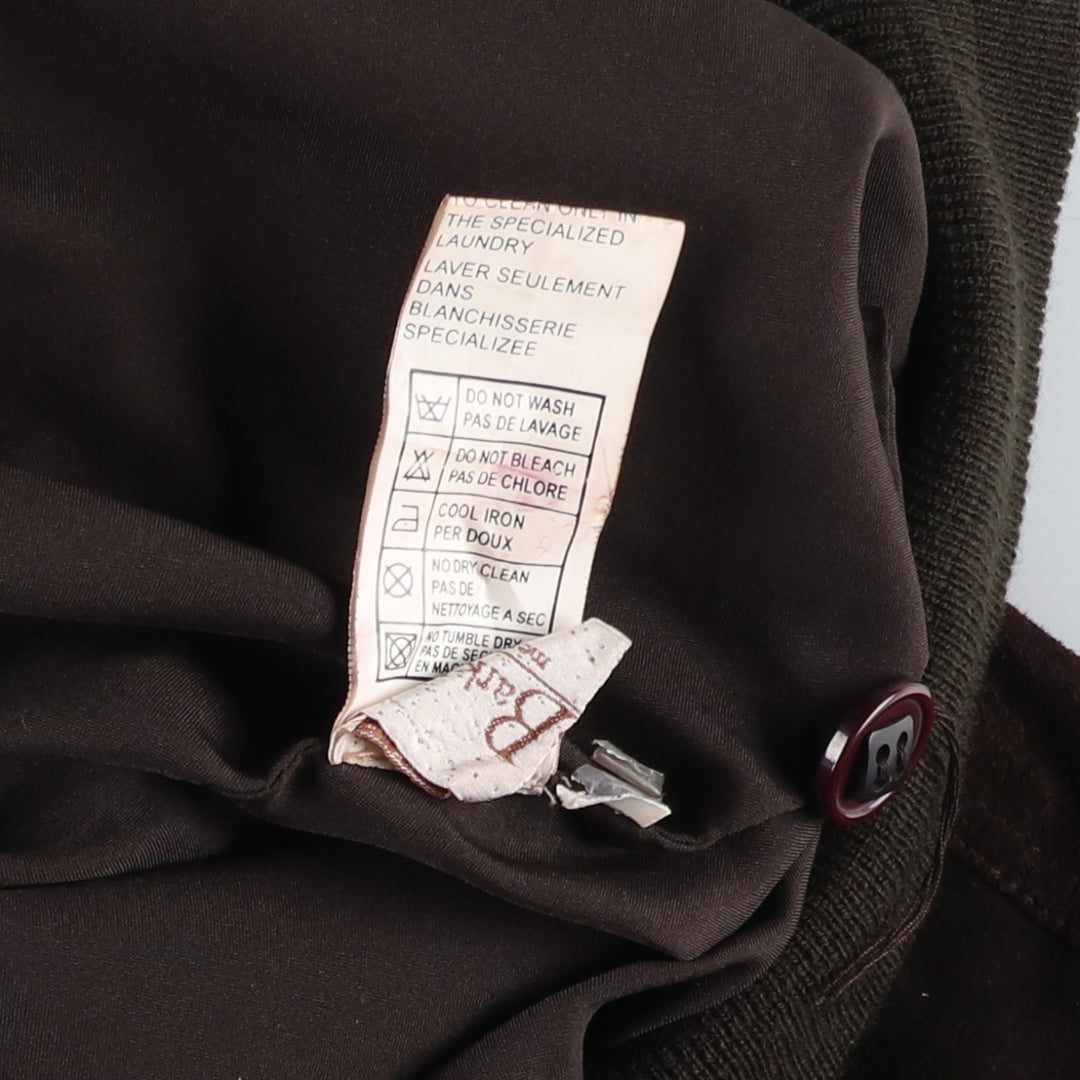 Vintage Charles Barkley Balster Jacket, Suede Leather Blouson, Men's Size Medium Genuine Leather Suede Leather brown type Vintage Second Hand