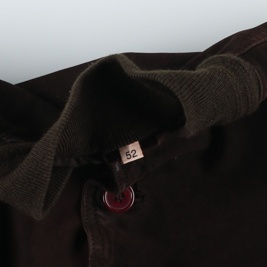 Vintage Charles Barkley Balster Jacket, Suede Leather Blouson, Men's Size Medium Genuine Leather Suede Leather brown type Vintage Second Hand