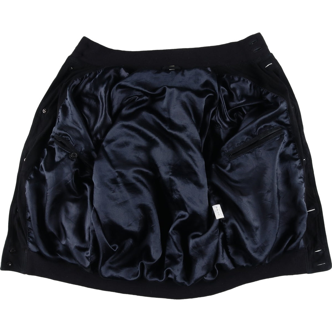 Vintage Balster Jacket, Suede Leather Blouson, Men's Size L Genuine Leather Suede Leather black type Vintage Second Hand