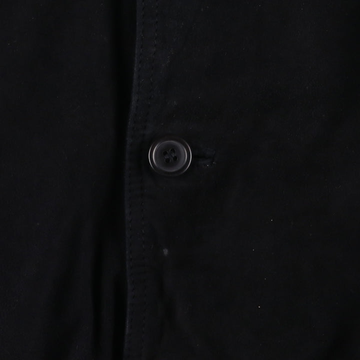 Vintage Balster Jacket, Suede Leather Blouson, Men's Size L Genuine Leather Suede Leather black type Vintage Second Hand