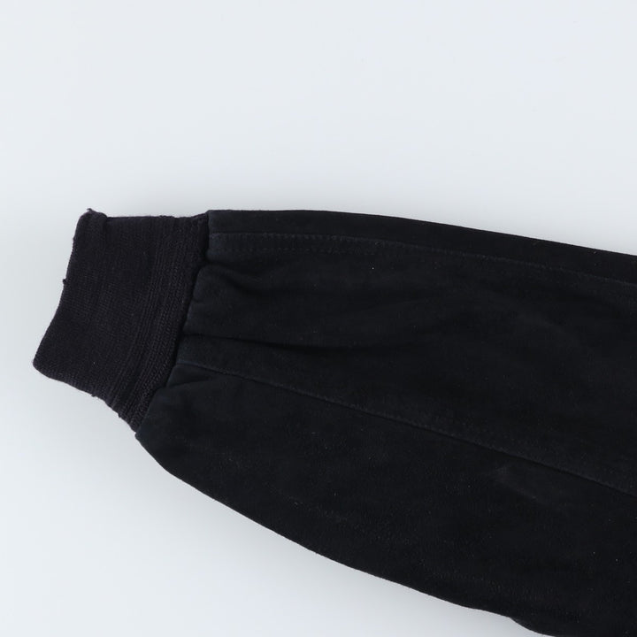 Vintage Balster Jacket, Suede Leather Blouson, Men's Size L Genuine Leather Suede Leather black type Vintage Second Hand