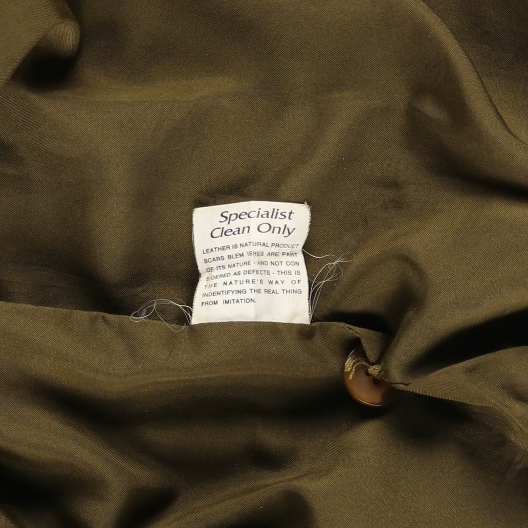 VERA PELLE Balster Jacket, Suede Leather Blouson, Men's Size L, Vintage Genuine Leather Suede Leather brown type Vintage Second Hand