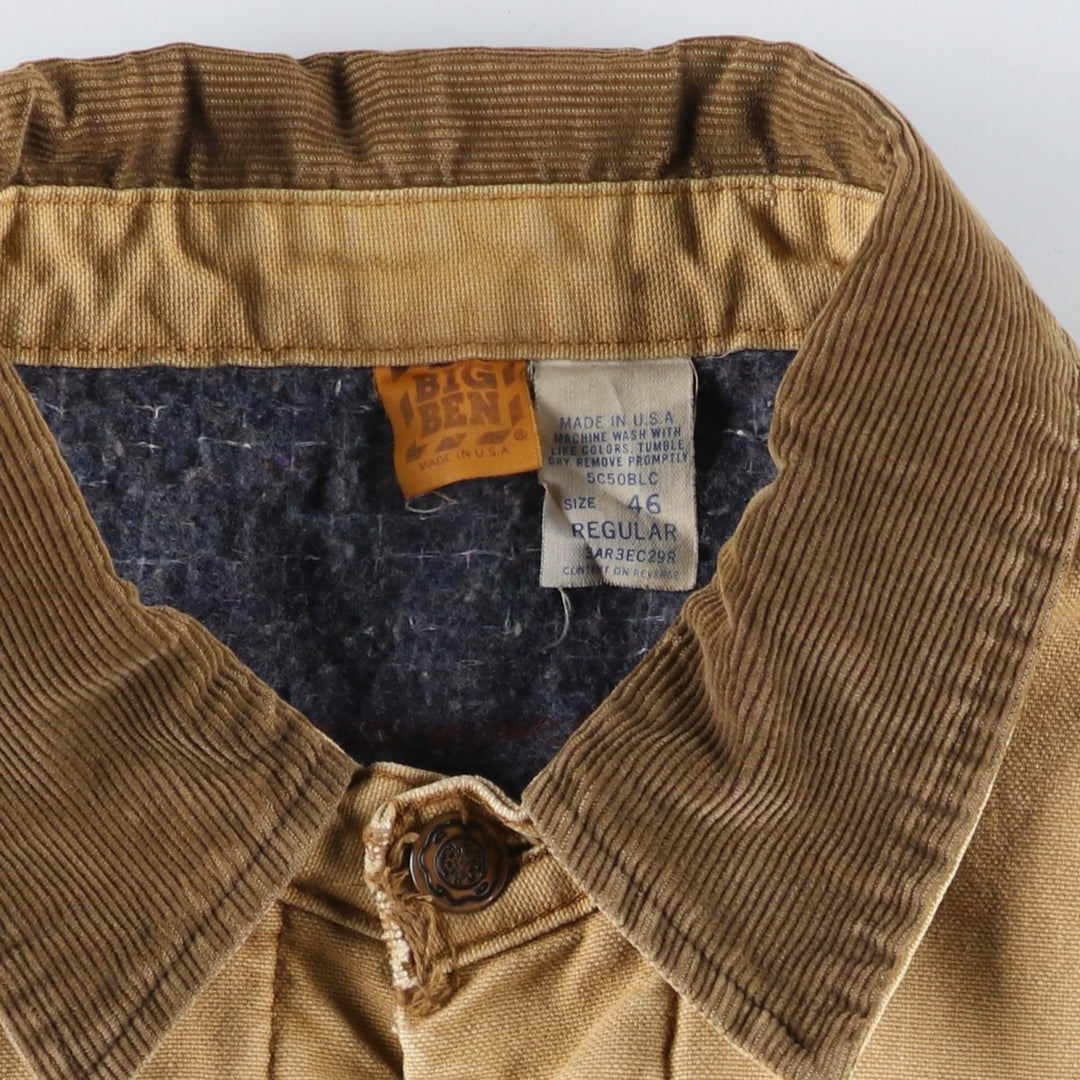 Vintage 70s-80'S Big Ben duck coverall, made in the USA, men's size XL cotton Beige type Vintage Second Hand