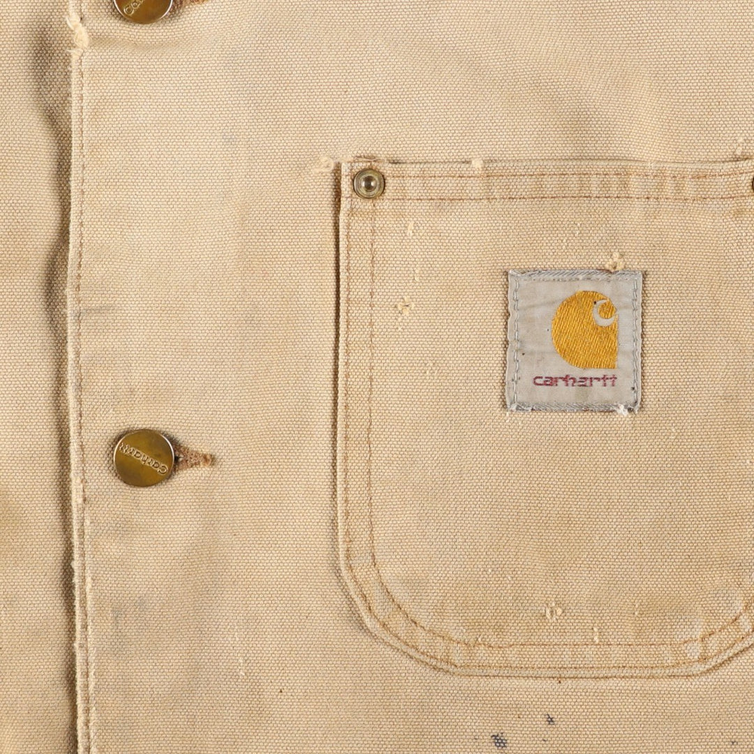 Carhartt Michigan Chore Coat, Padded Duck Coverall, Men's XL unclear Beige type Vintage Second Hand