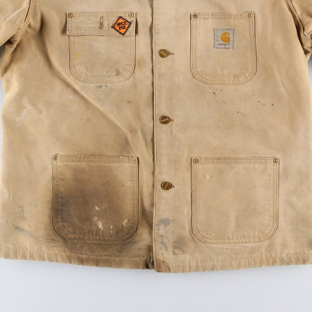 Carhartt Michigan Chore Coat, Padded Duck Coverall, Men's XL unclear Beige type Vintage Second Hand