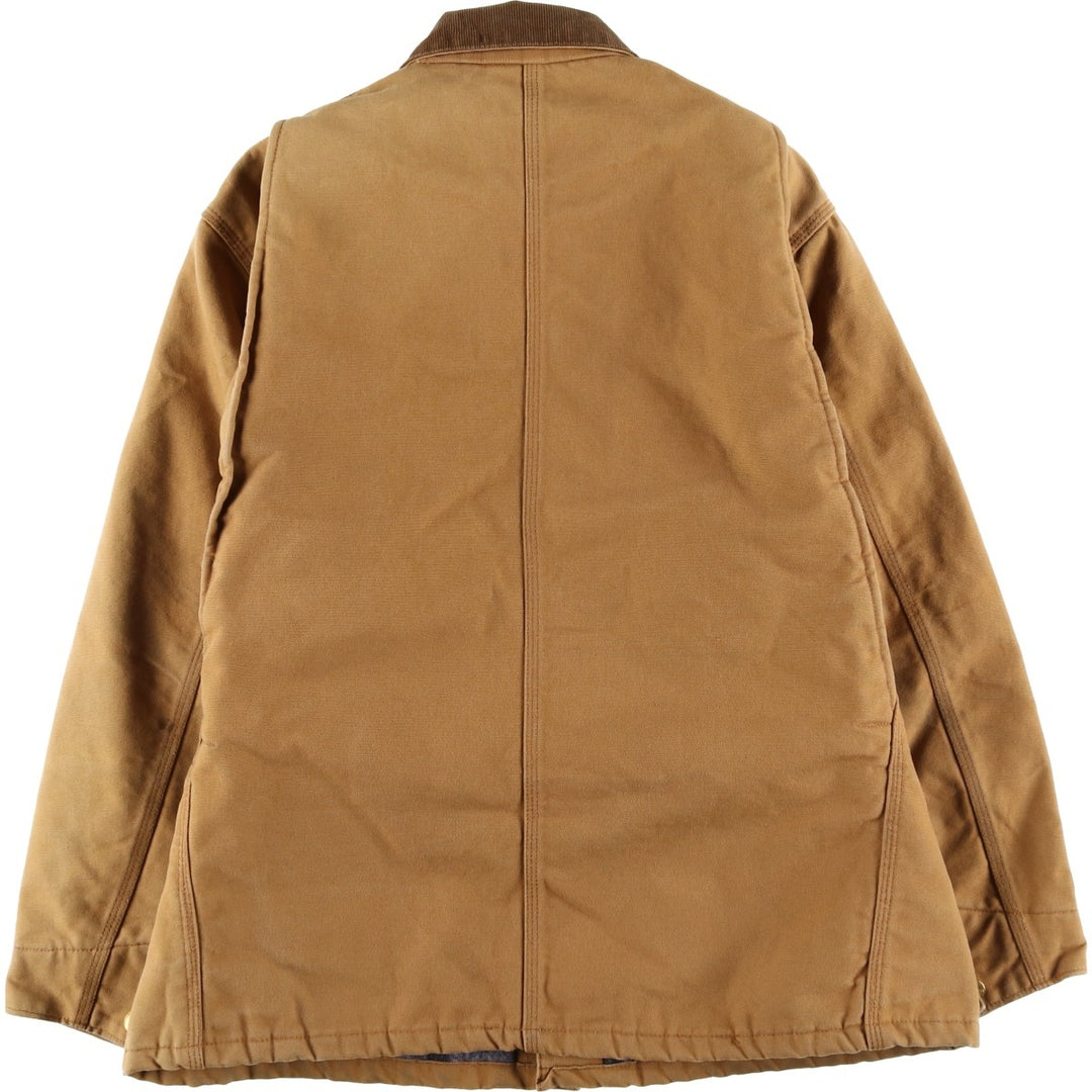 Vintage 1980'S Carhartt Michigan Chore Coat/Duck Coverall, Made in USA, Men's Size L cotton brown type Vintage Second Hand