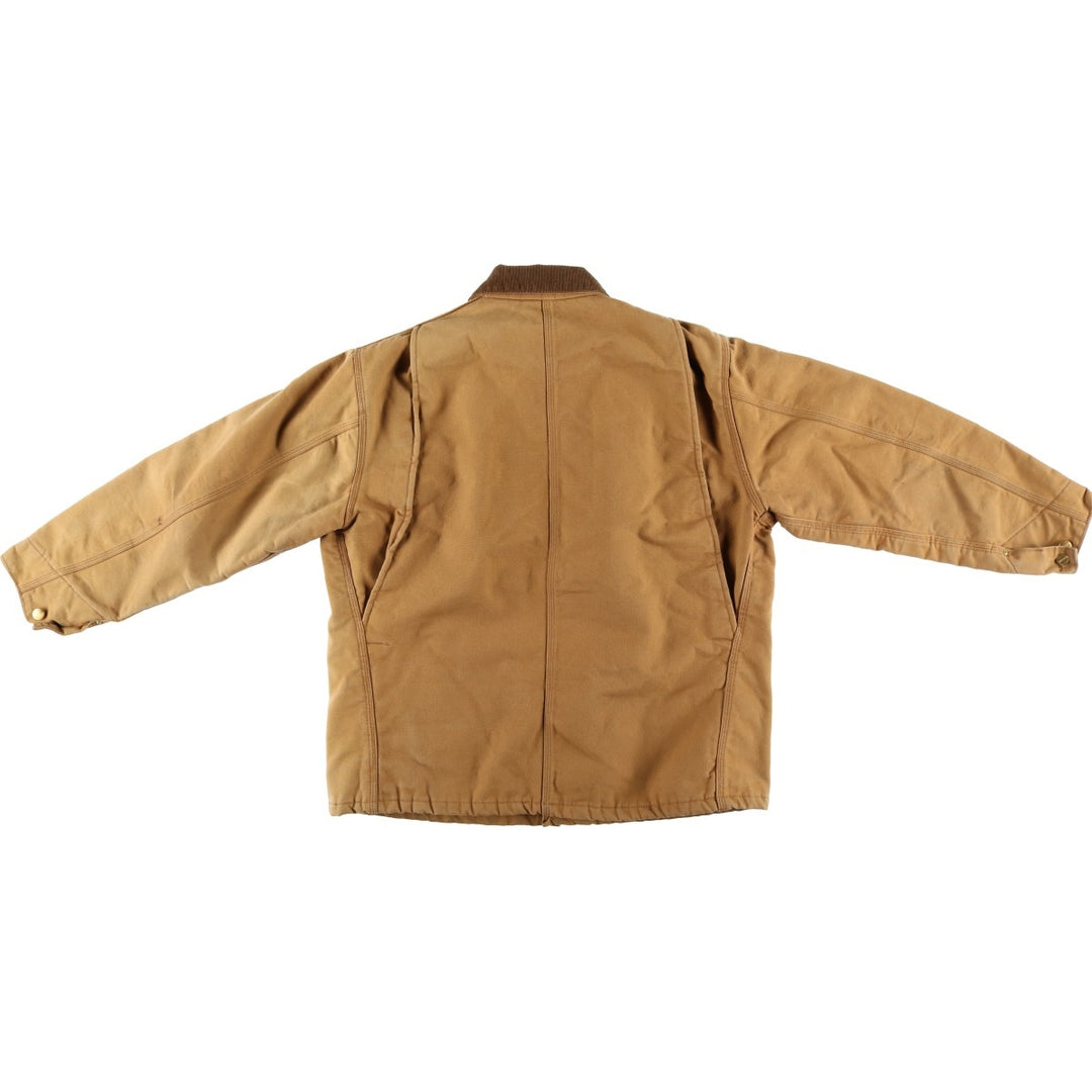 Vintage 1980'S Carhartt Michigan Chore Coat/Duck Coverall, Made in USA, Men's Size L cotton brown type Vintage Second Hand