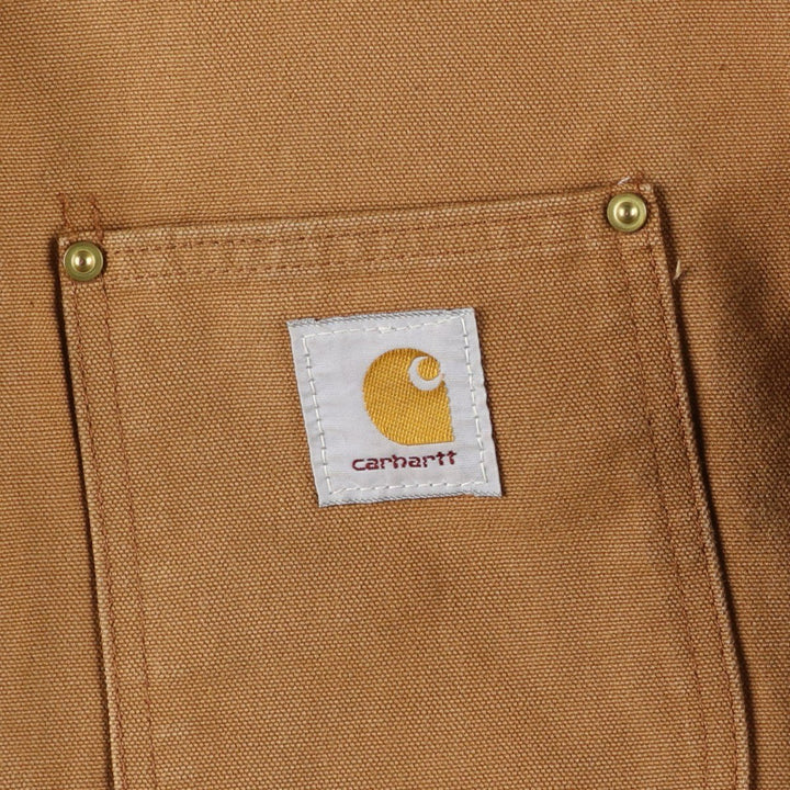 Vintage 1980'S Carhartt Michigan Chore Coat/Duck Coverall, Made in USA, Men's Size L cotton brown type Vintage Second Hand