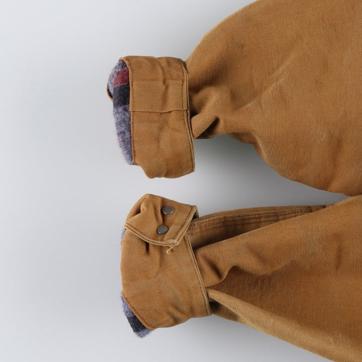 Vintage 1980'S Carhartt Michigan Chore Coat/Duck Coverall, Made in USA, Men's Size L cotton brown type Vintage Second Hand