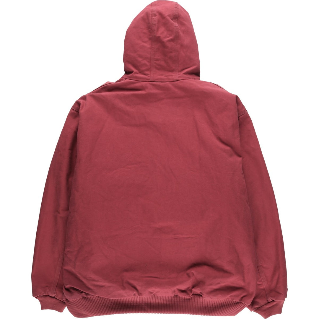 Carhartt Active Jacket, Padded Duck Full-Zip Hoodie, Men's Size XXXL unclear burgundy type Vintage Second Hand