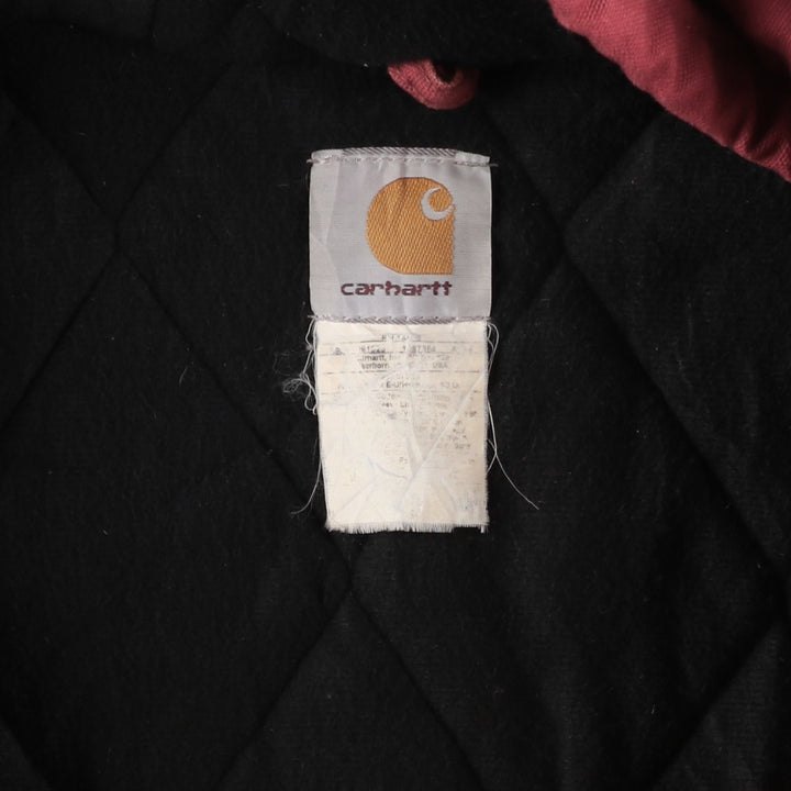 Carhartt Active Jacket, Padded Duck Full-Zip Hoodie, Men's Size XXXL unclear burgundy type Vintage Second Hand