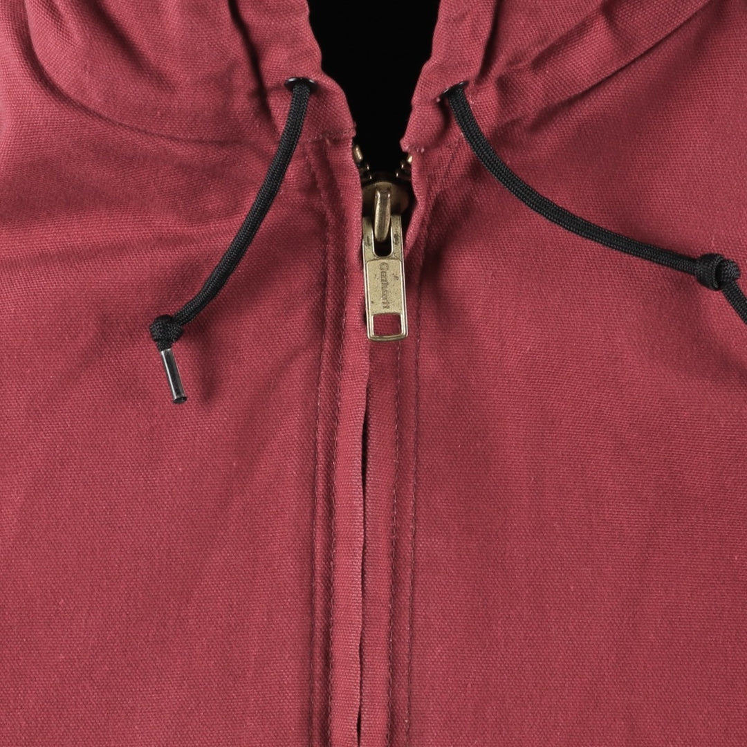 Carhartt Active Jacket, Padded Duck Full-Zip Hoodie, Men's Size XXXL unclear burgundy type Vintage Second Hand