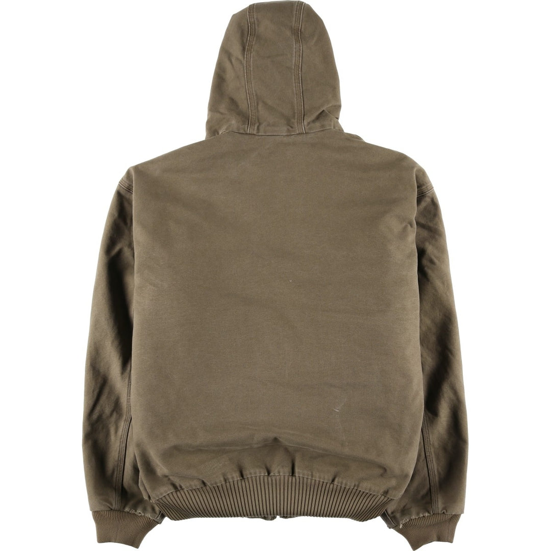 Carhartt Active Jacket Duck Full Zip Hoodie Men's XXL unclear Beige type Vintage Second Hand