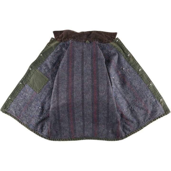 Carhartt Michigan Chore Coat Painted Duck Coverall Men's XL unclear Khaki type Vintage Second Hand