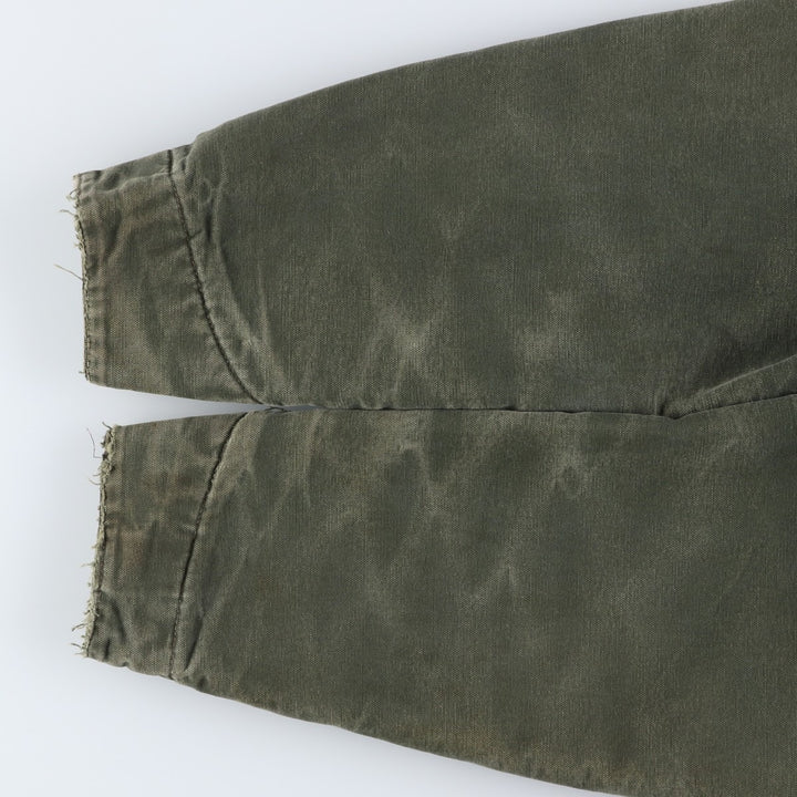 Carhartt Michigan Chore Coat Painted Duck Coverall Men's XL unclear Khaki type Vintage Second Hand