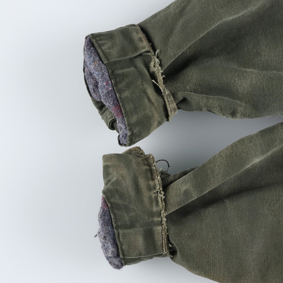 Carhartt Michigan Chore Coat Painted Duck Coverall Men's XL unclear Khaki type Vintage Second Hand