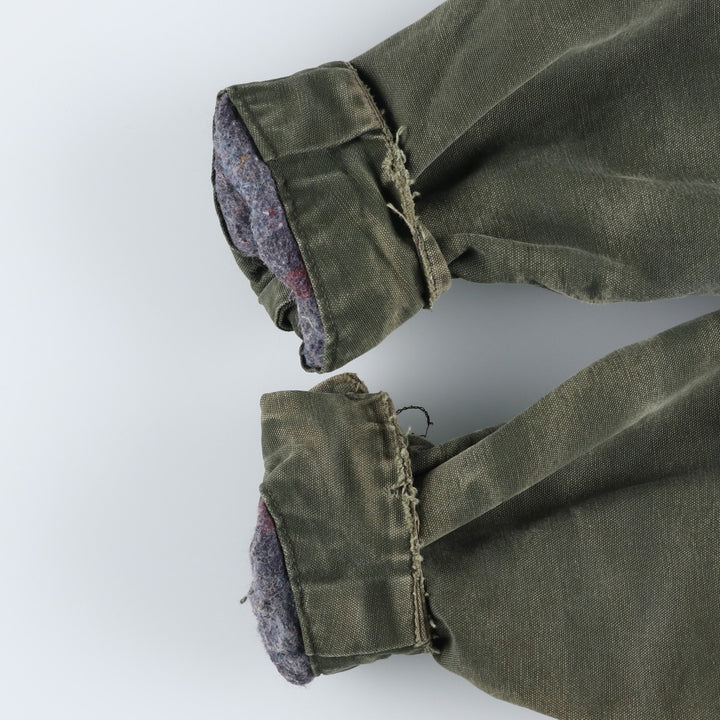 Carhartt Michigan Chore Coat Painted Duck Coverall Men's XL unclear Khaki type Vintage Second Hand