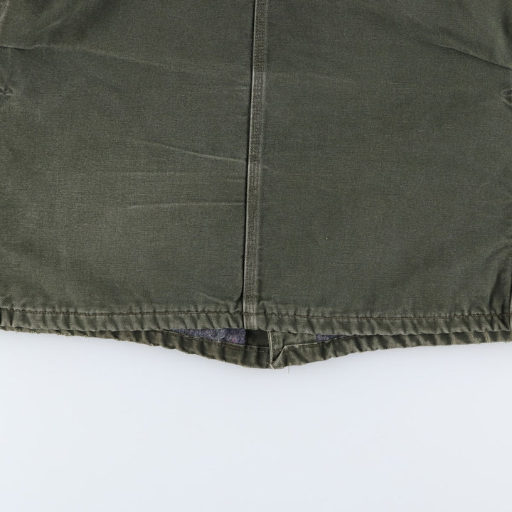 Carhartt Michigan Chore Coat Painted Duck Coverall Men's XL unclear Khaki type Vintage Second Hand