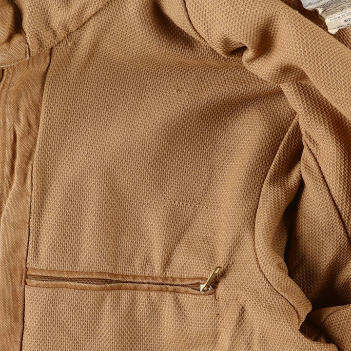 2000'S Carhartt Active Jacket, Duck Full Zip Hoodie, Made in USA, Men's Size Medium cotton Beige type Vintage Second Hand