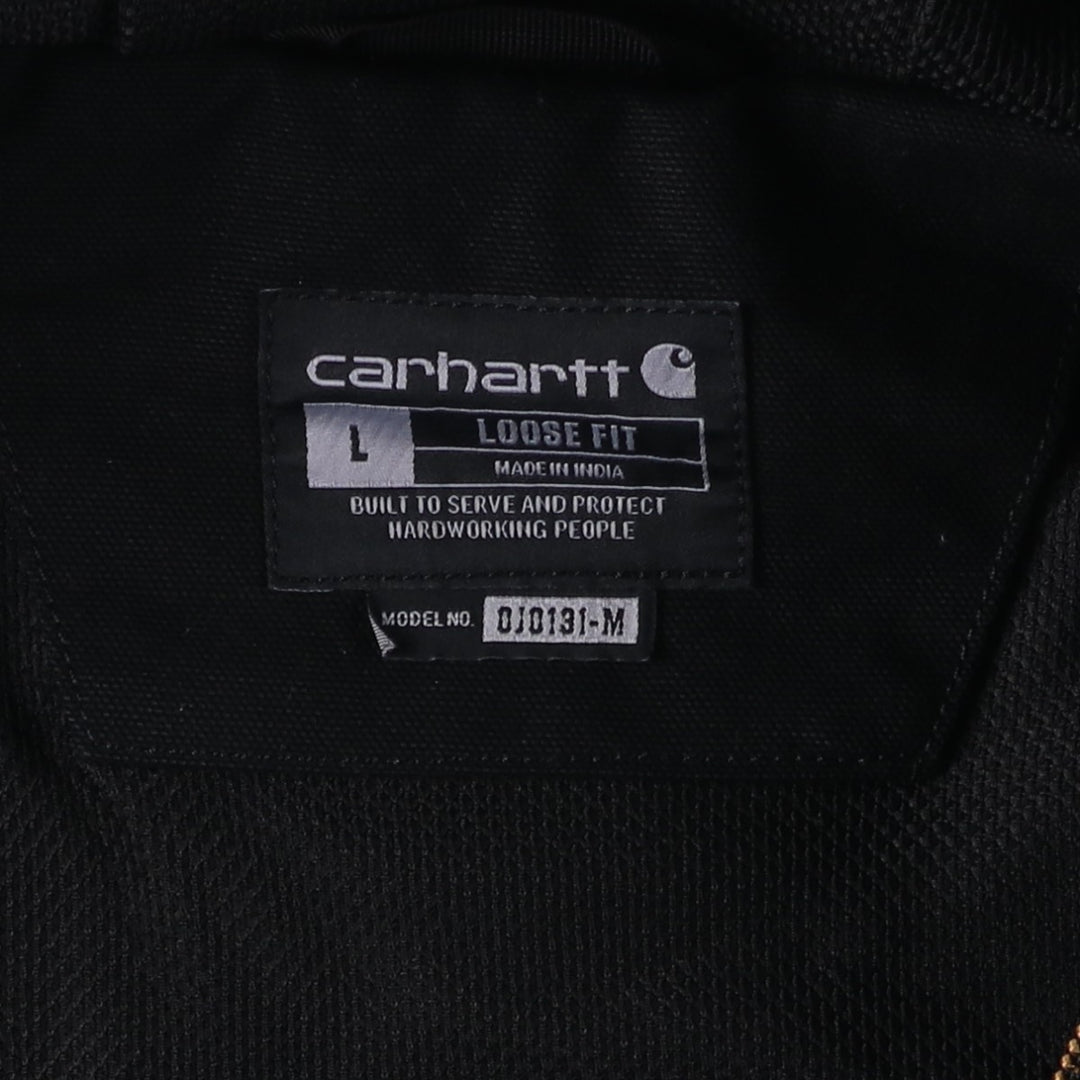 Carhartt Active Jacket, Loose Fit Duck Full Zip Hoodie, Men's Size L cotton black type Vintage Second Hand