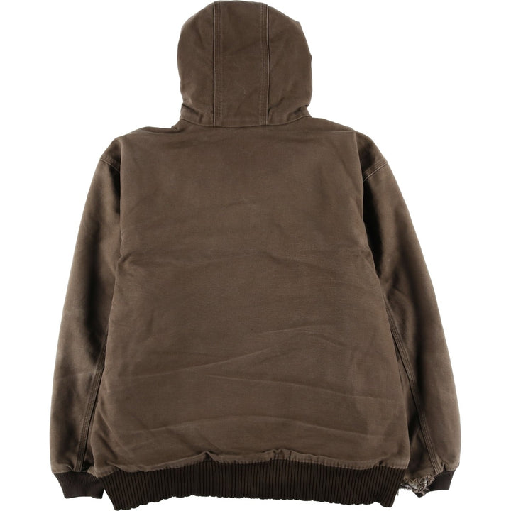 Carhartt Active Jacket, Padded Duck Full-Zip Hoodie, Men's XL cotton brown type Vintage Second Hand