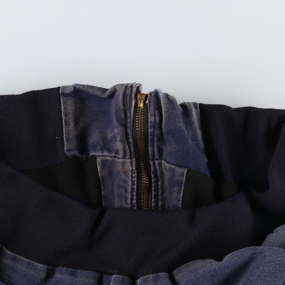 Carhartt Active Jacket Duck Full Zip Parka Made in USA Men's L size cotton navy blue type Vintage Second Hand