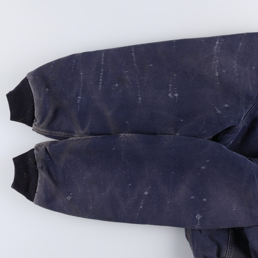 Carhartt Active Jacket Duck Full Zip Parka Made in USA Men's L size cotton navy blue type Vintage Second Hand