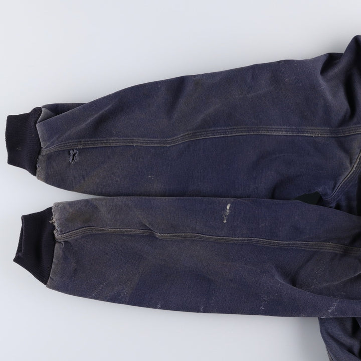 Carhartt Active Jacket Duck Full Zip Parka Made in USA Men's L size cotton navy blue type Vintage Second Hand