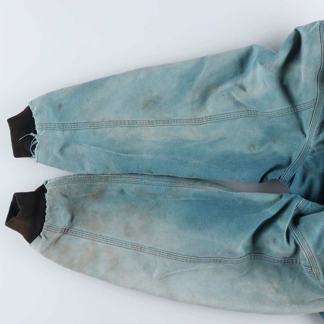 Carhartt Active Jacket Duck Full Zip Hoodie Men's XL unclear turquoise blue Vintage Second Hand