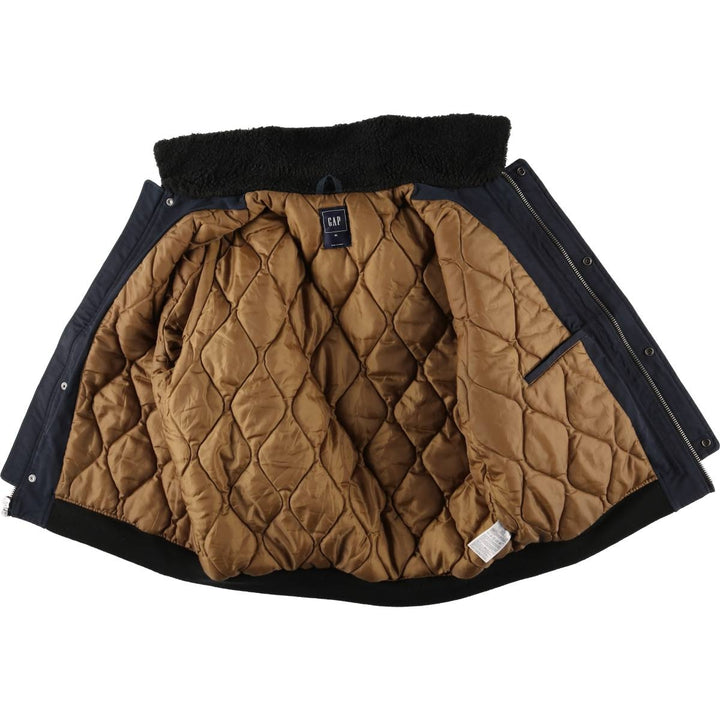 GAP Men's Padded Puffer Jacket (XL) cotton navy blue type Vintage Second Hand