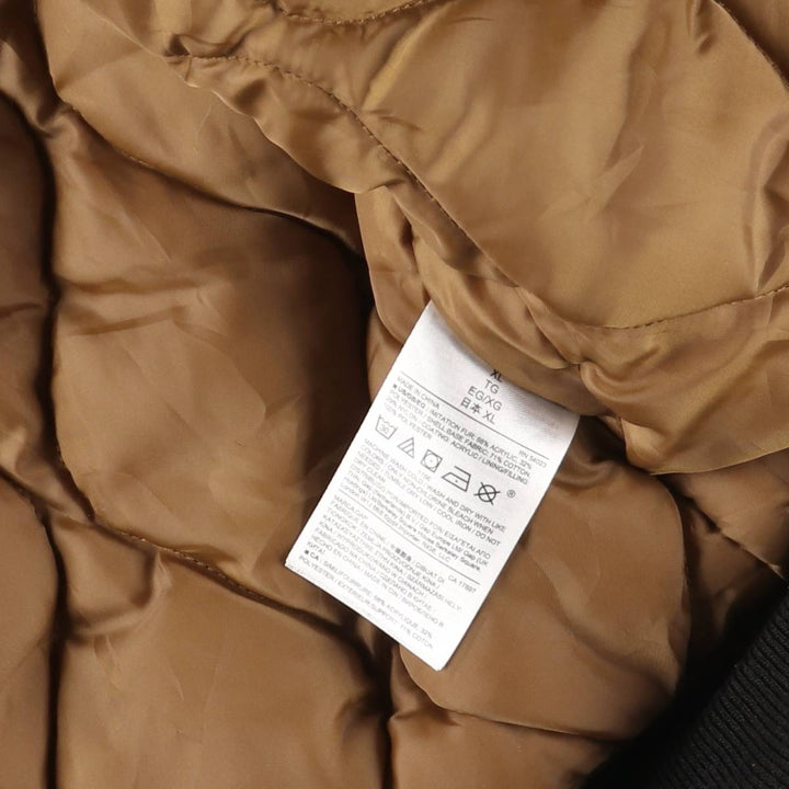 GAP Men's Padded Puffer Jacket (XL) cotton navy blue type Vintage Second Hand