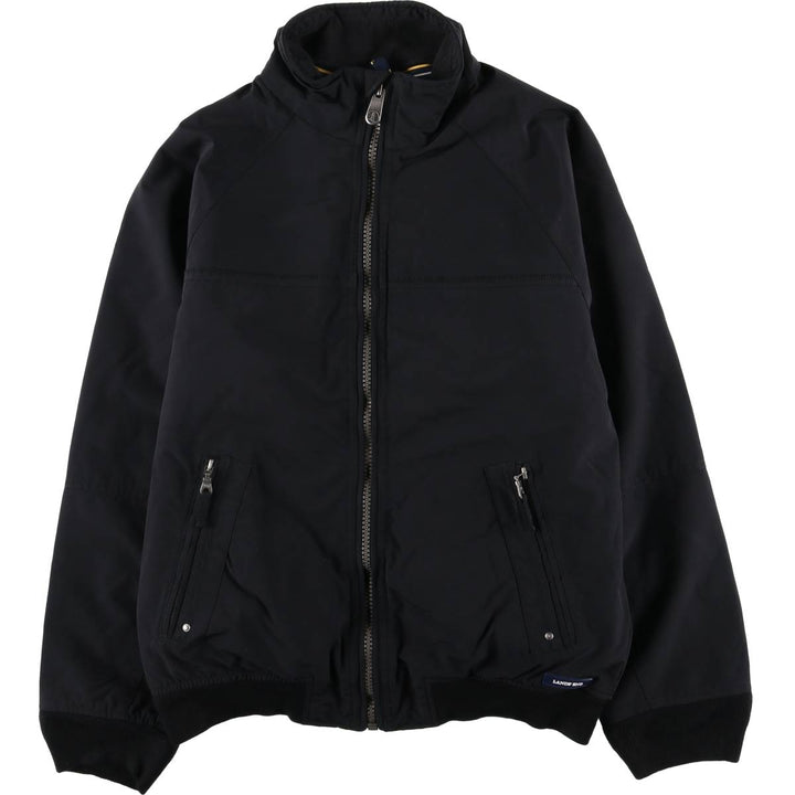 LANDS' END SQUALL Men's Padded Puffer Jacket (Size S) Nylon black type Vintage Second Hand